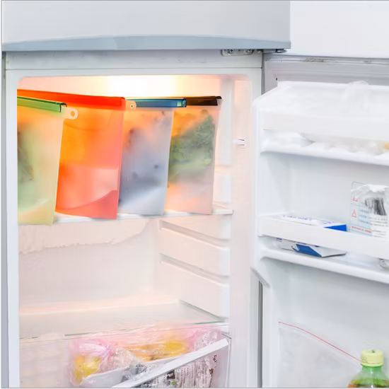 Sacchetti per congelatore riutilizzabili in silicone per sacchetti per la conservazione degli alimenti, regalo estivo