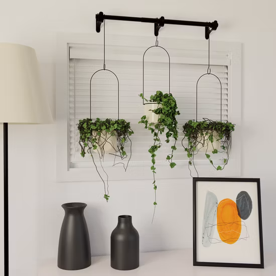 Vaso da fiori sospeso in ceramica Morandi Colors per la decorazione della casa